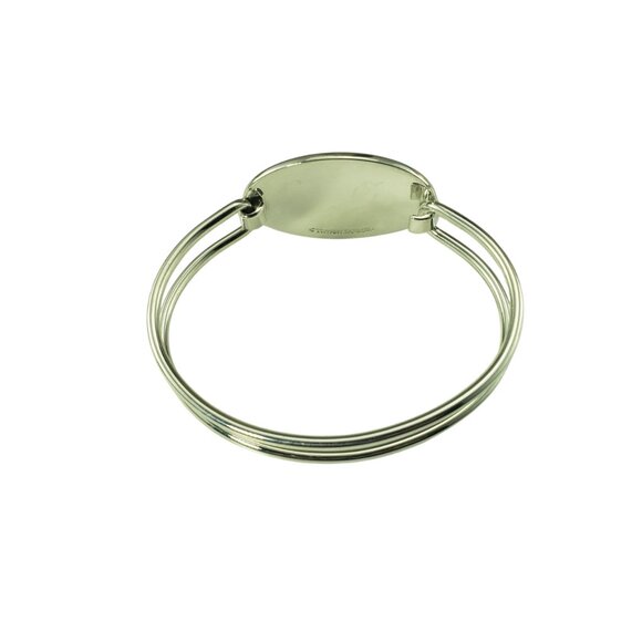 Tiffany & Co. Sterling Silver Oval ID Bangle Bracelet #23256 - Picture 5 of 8
